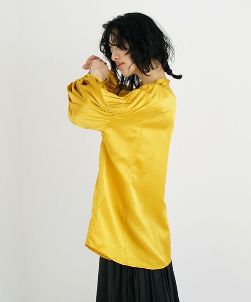 suzuki takayuki.スズキタカユキ.puff-sleeve blouse [T001-12/ginkgo]