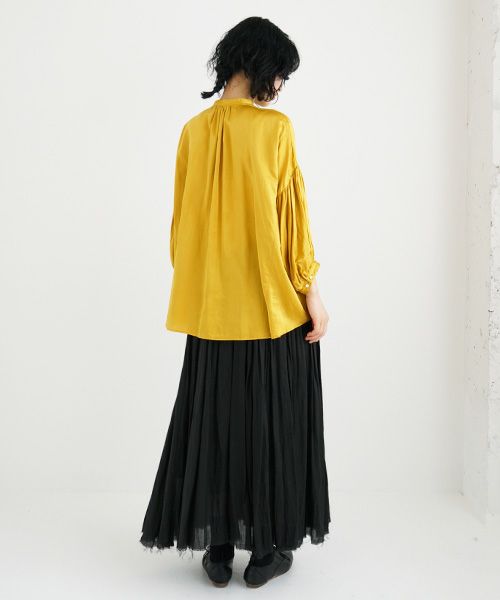 suzuki takayuki.スズキタカユキ.puff-sleeve blouse [T001-12/ginkgo]