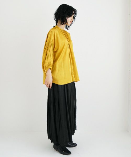 suzuki takayuki.スズキタカユキ.puff-sleeve blouse [T001-12/ginkgo]