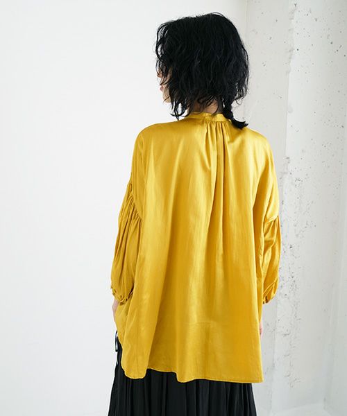 suzuki takayuki.スズキタカユキ.puff-sleeve blouse [T001-12/ginkgo]