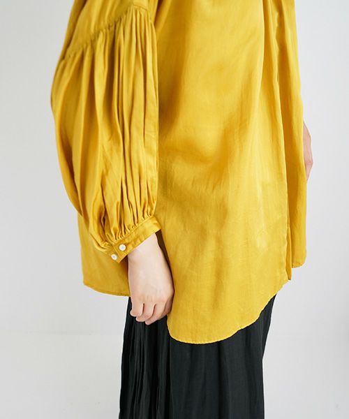 suzuki takayuki.スズキタカユキ.puff-sleeve blouse [T001-12/ginkgo]