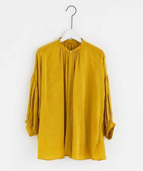 suzuki takayuki.スズキタカユキ.puff-sleeve blouse [T001-12/ginkgo]