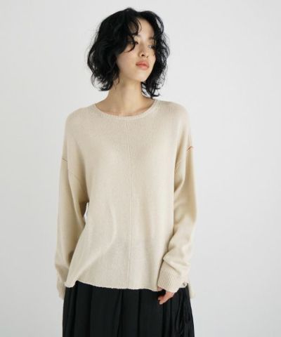 suzuki takayuki.スズキタカユキ.knitted pullover [A231-04/nude]