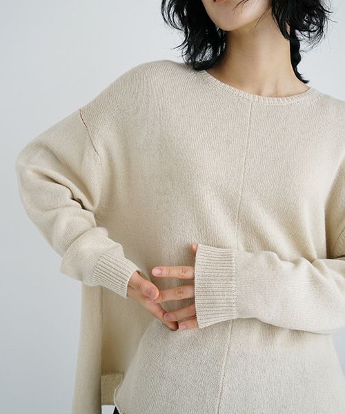 suzuki takayuki.スズキタカユキ.knitted pullover [A231-04/nude]