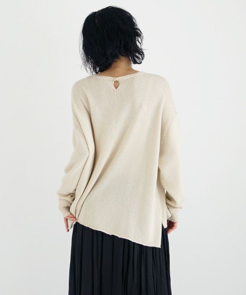 suzuki takayuki.スズキタカユキ.knitted pullover [A231-04/nude]
