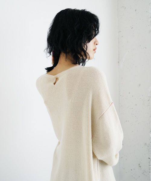 suzuki takayuki.スズキタカユキ.knitted pullover [A231-04/nude]