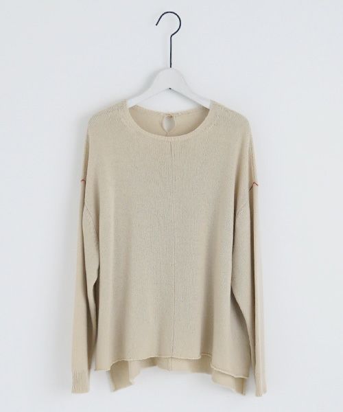 suzuki takayuki.スズキタカユキ.knitted pullover [A231-04/nude]