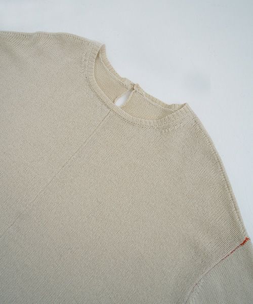 suzuki takayuki.スズキタカユキ.knitted pullover [A231-04/nude]