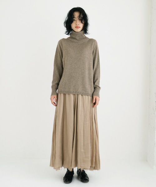 suzuki takayuki.スズキタカユキ.turtle-neck sweater[A231-05/cinnamon]