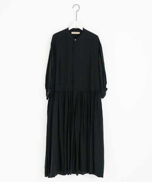 suzuki takayuki.スズキタカユキ.doropped-torso dress [A231-09/black]