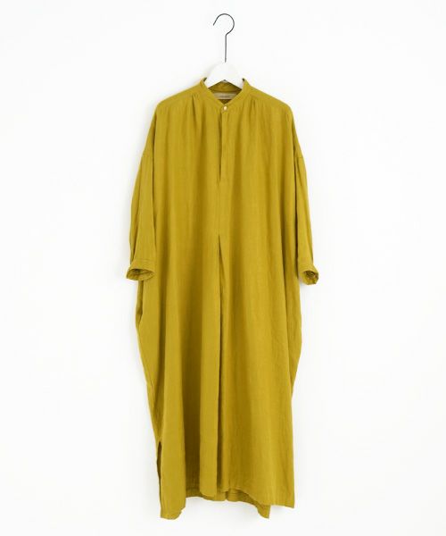 suzuki takayuki.スズキタカユキ.peasant dress [T001-15/mustard]