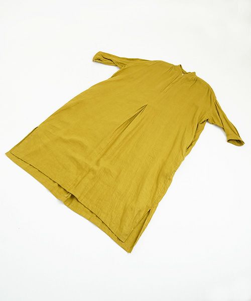 suzuki takayuki.スズキタカユキ.peasant dress [T001-15/mustard]