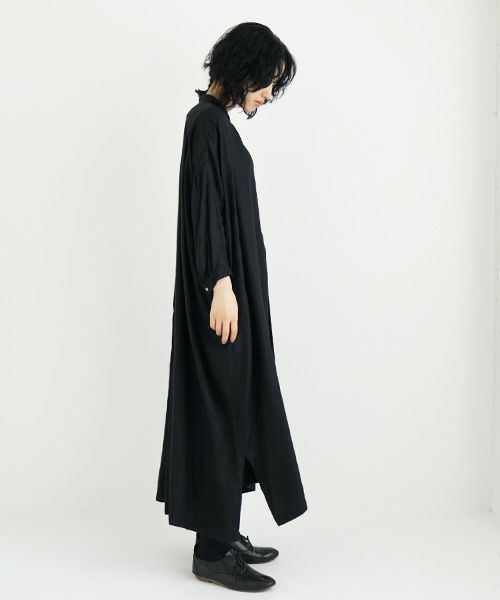 suzuki takayuki.スズキタカユキ.peasant dress [T001-15/black]