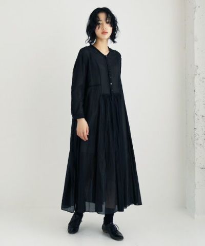 suzuki takayukiスズキタカユキgathered dress [T001-16/black]suzuki