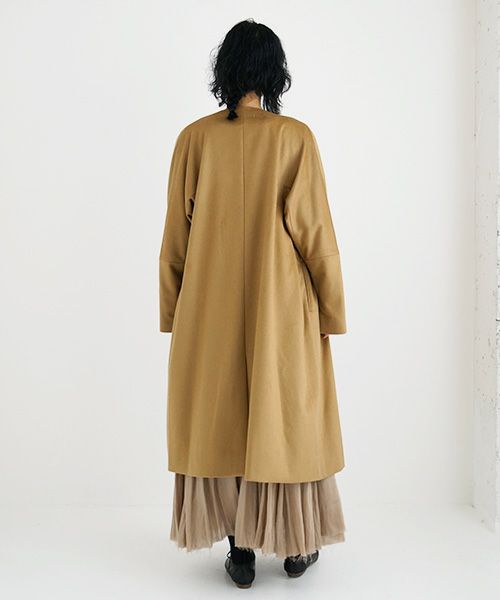 suzuki takayuki.スズキタカユキ.no-collar coat [A231-15/camel]
