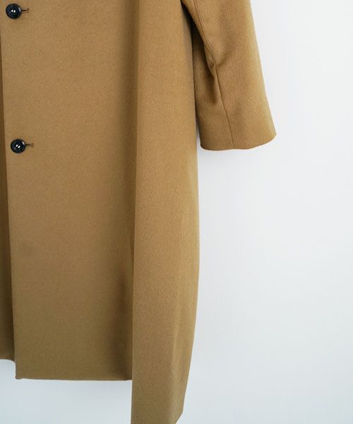 suzuki takayuki.スズキタカユキ.no-collar coat [A231-15/camel]
