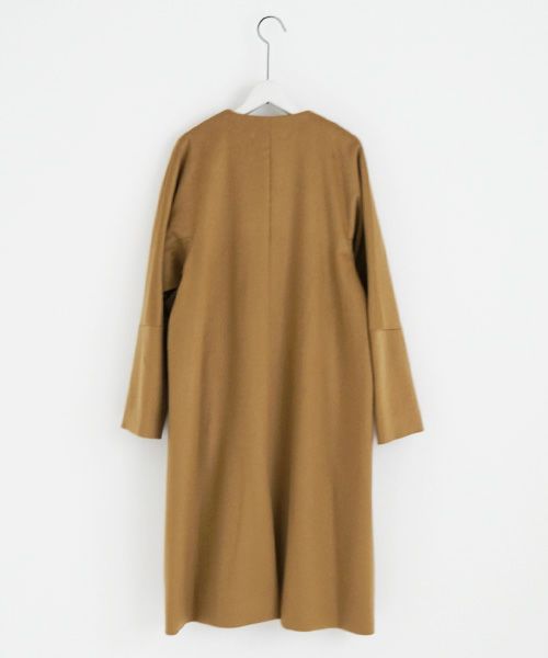 suzuki takayuki.スズキタカユキ.no-collar coat [A231-15/camel]