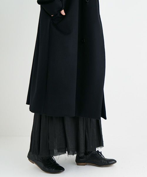 suzuki takayuki.スズキタカユキ.no-collar coat [A231-15/black]