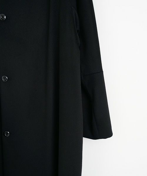 suzuki takayuki.スズキタカユキ.no-collar coat [A231-15/black]