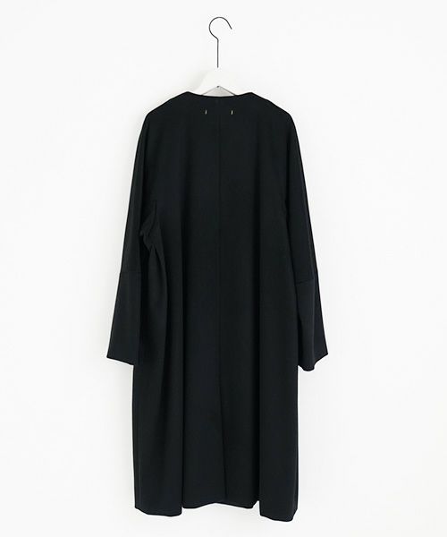 suzuki takayuki.スズキタカユキ.no-collar coat [A231-15/black]