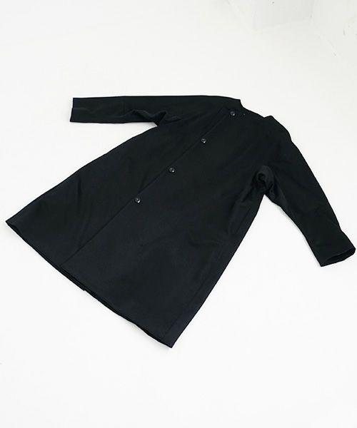 suzuki takayuki.スズキタカユキ.no-collar coat [A231-15/black]