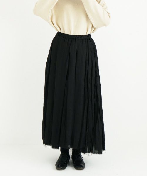 suzuki takayuki, スズキタカユキ, long skirt [A231-17/black]