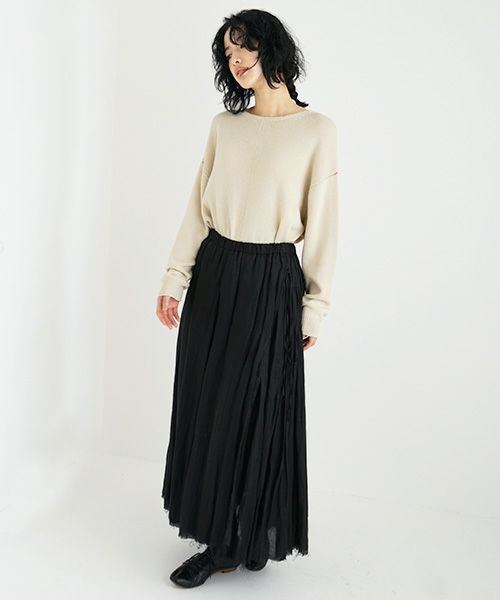 suzuki takayuki スズキタカユキ long skirt [A231-17/black]