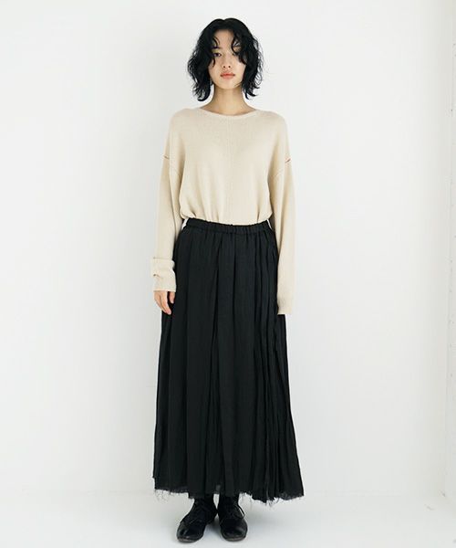 suzuki takayuki.スズキタカユキ.long skirt [A231-17/black]