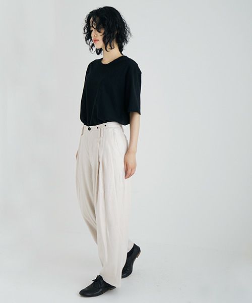 suzuki takayuki.スズキタカユキ.wide legged pants Ⅰ.[A232-13-1/nude]