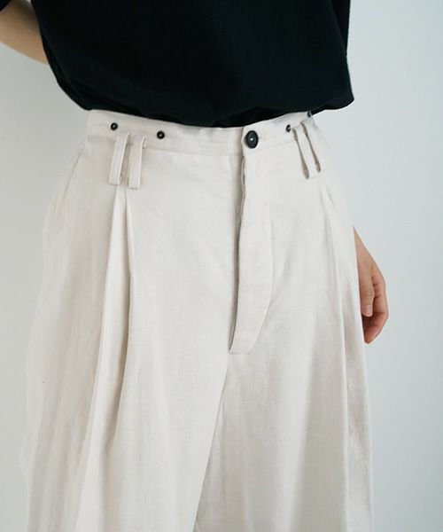 suzuki takayuki.スズキタカユキ.wide legged pants Ⅰ.[A232-13-1/nude]