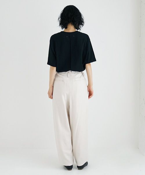 suzuki takayuki.スズキタカユキ.wide legged pants Ⅰ.[A232-13-1/nude]