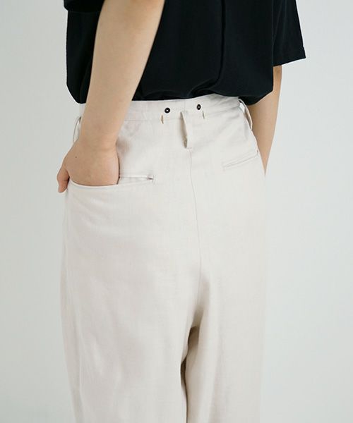 suzuki takayuki.スズキタカユキ.wide legged pants Ⅰ.[A232-13-1/nude]
