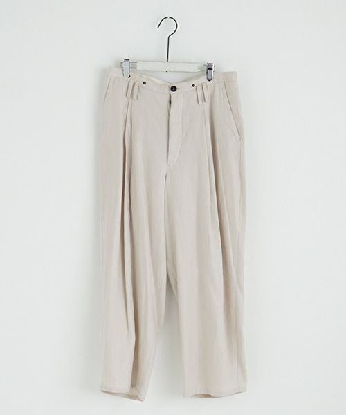 suzuki takayuki.スズキタカユキ.wide legged pants Ⅰ.[A232-13-1/nude]