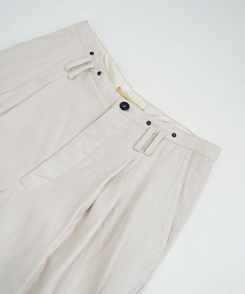 suzuki takayuki.スズキタカユキ.wide legged pants Ⅰ.[A232-13-1/nude]