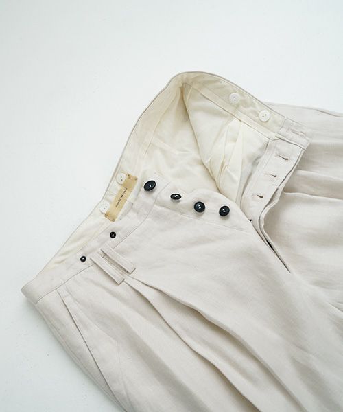 suzuki takayuki.スズキタカユキ.wide legged pants Ⅰ.[A232-13-1/nude]