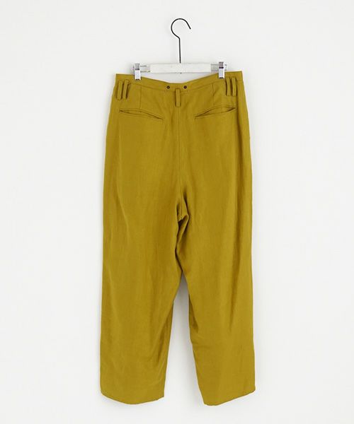 suzuki takayuki.スズキタカユキ.wide legged pants Ⅰ [A232-13-1/mustard]