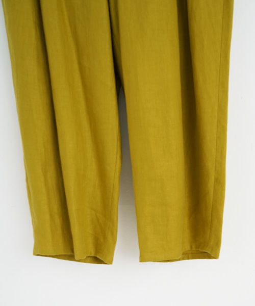 suzuki takayuki.スズキタカユキ.wide legged pants Ⅰ [A232-13-1/mustard]