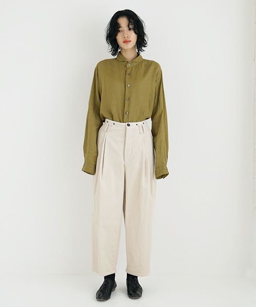 suzuki takayuki.スズキタカユキ.wide legged pants Ⅱ.[A232-13-2/nude]