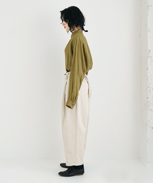 suzuki takayuki スズキタカユキ wide legged pants Ⅱ [A232-13-2/nude]