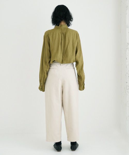 suzuki takayuki スズキタカユキ wide legged pants Ⅱ [A232-13-2/nude]