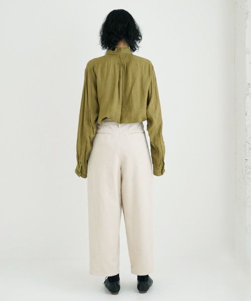 suzuki takayuki.スズキタカユキ.wide legged pants Ⅱ.[A232-13-2/nude]