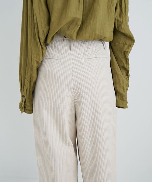 suzuki takayuki.スズキタカユキ.wide legged pants Ⅱ.[A232-13-2/nude]