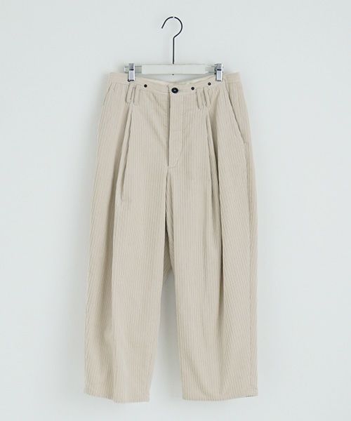 suzuki takayuki.スズキタカユキ.wide legged pants Ⅱ.[A232-13-2/nude]