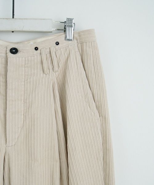 suzuki takayuki.スズキタカユキ.wide legged pants Ⅱ.[A232-13-2/nude]