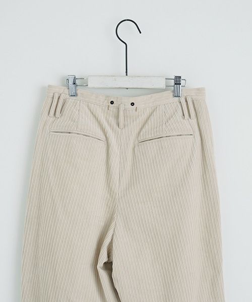 suzuki takayuki.スズキタカユキ.wide legged pants Ⅱ.[A232-13-2/nude]