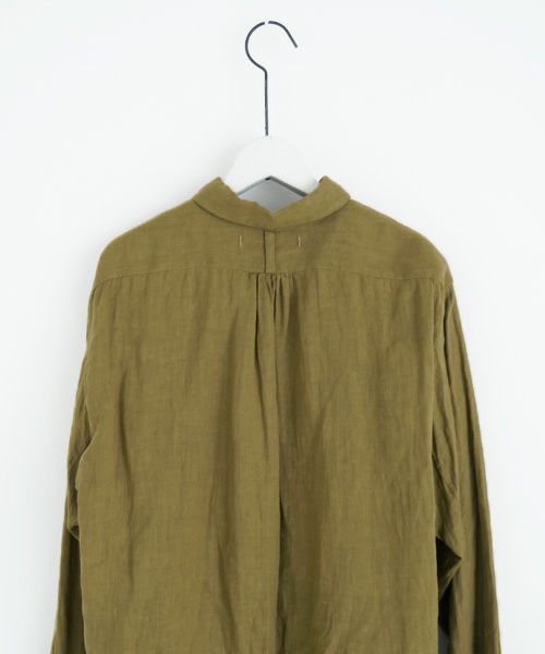 suzuki takayuki.スズキタカユキ.one-piece shawl-collar shirt Ⅰ. [T003-05-1/mustard]