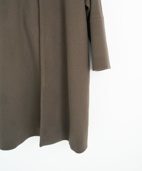 suzuki takayuki.スズキタカユキ.standing-collar coat.[A233-04/tauni olive]