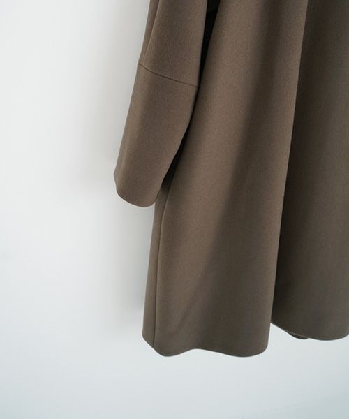 suzuki takayuki.スズキタカユキ.standing-collar coat.[A233-04/tauni olive]