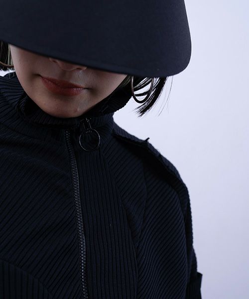 BALMUNG  バルムング.22AW03 レイヤーリブフライスジャージ[ブラック]