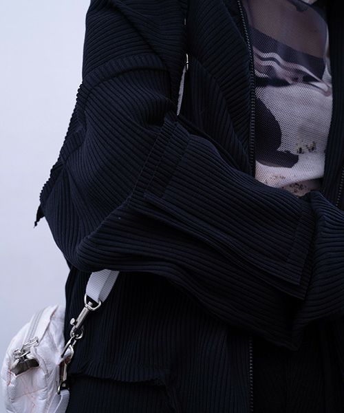 BALMUNG  バルムング.22AW03 レイヤーリブフライスジャージ[ブラック]